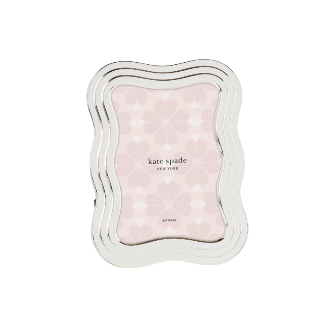 Kate Spade South Street Silver Wave 5x7 Frame