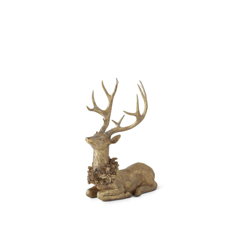 Small Gold Resin Deer