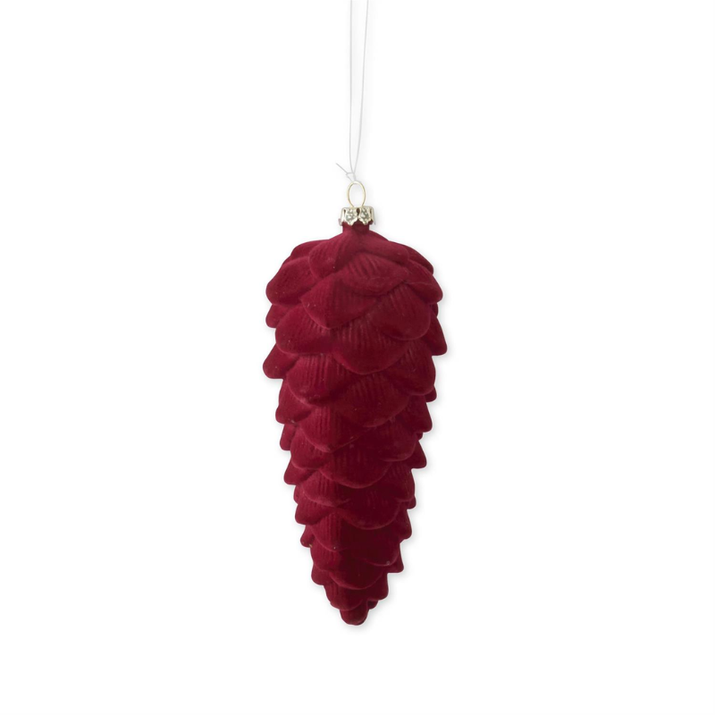 Small Burgundy Pinecone Ornament