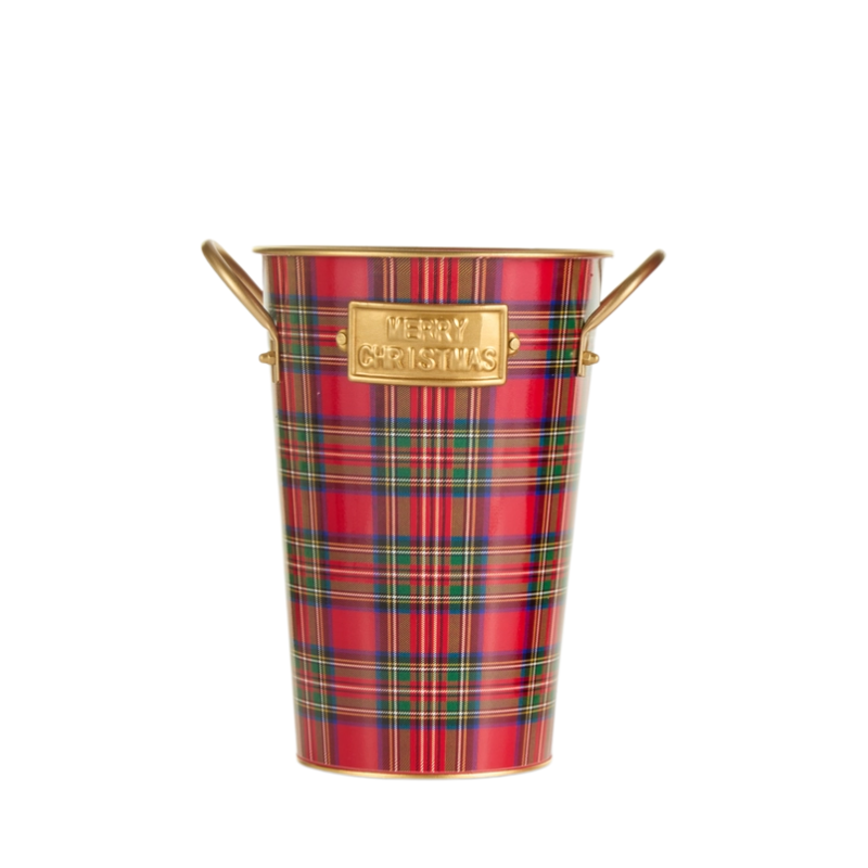 Small Plaid Bucket