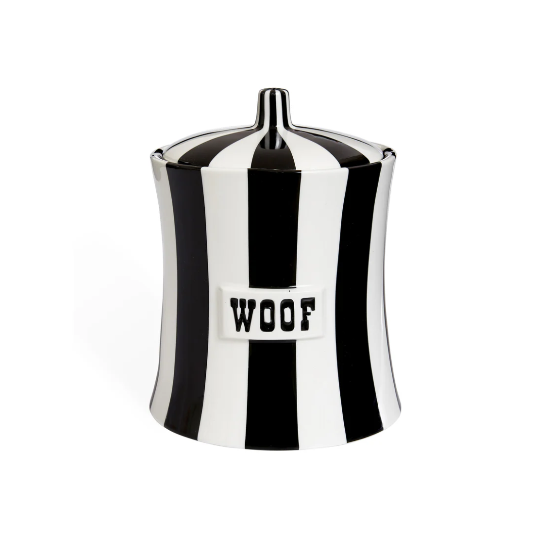 Jonathan Adler Woof Black Vice Canister