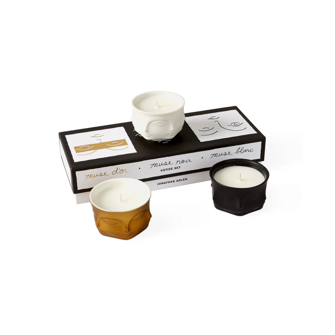 Jonathan Adler Muse Set of Three Votives