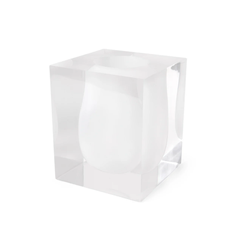 Jonathan Adler White Bel Air Scoop Vase