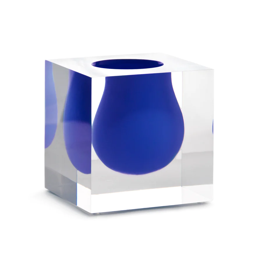 Vase à cuillère Mini Bel Air en cobalt de Jonathan Adler
