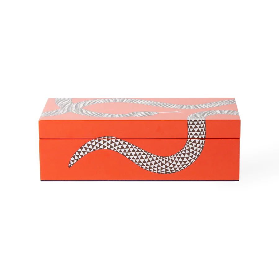 Jonathan Adler Petite boîte Eden orange