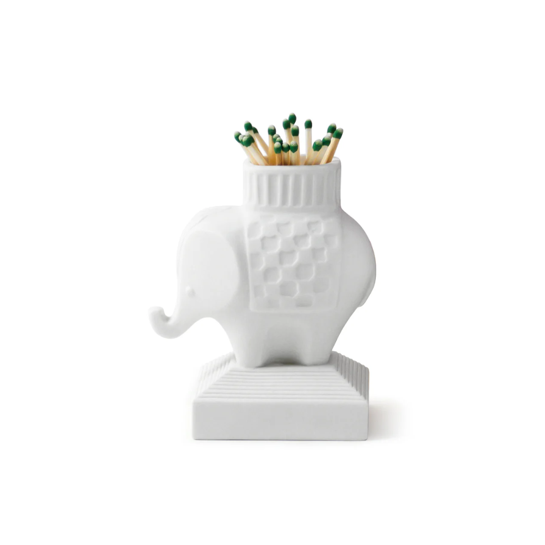 Jonathan Adler Elephant White Match Strike