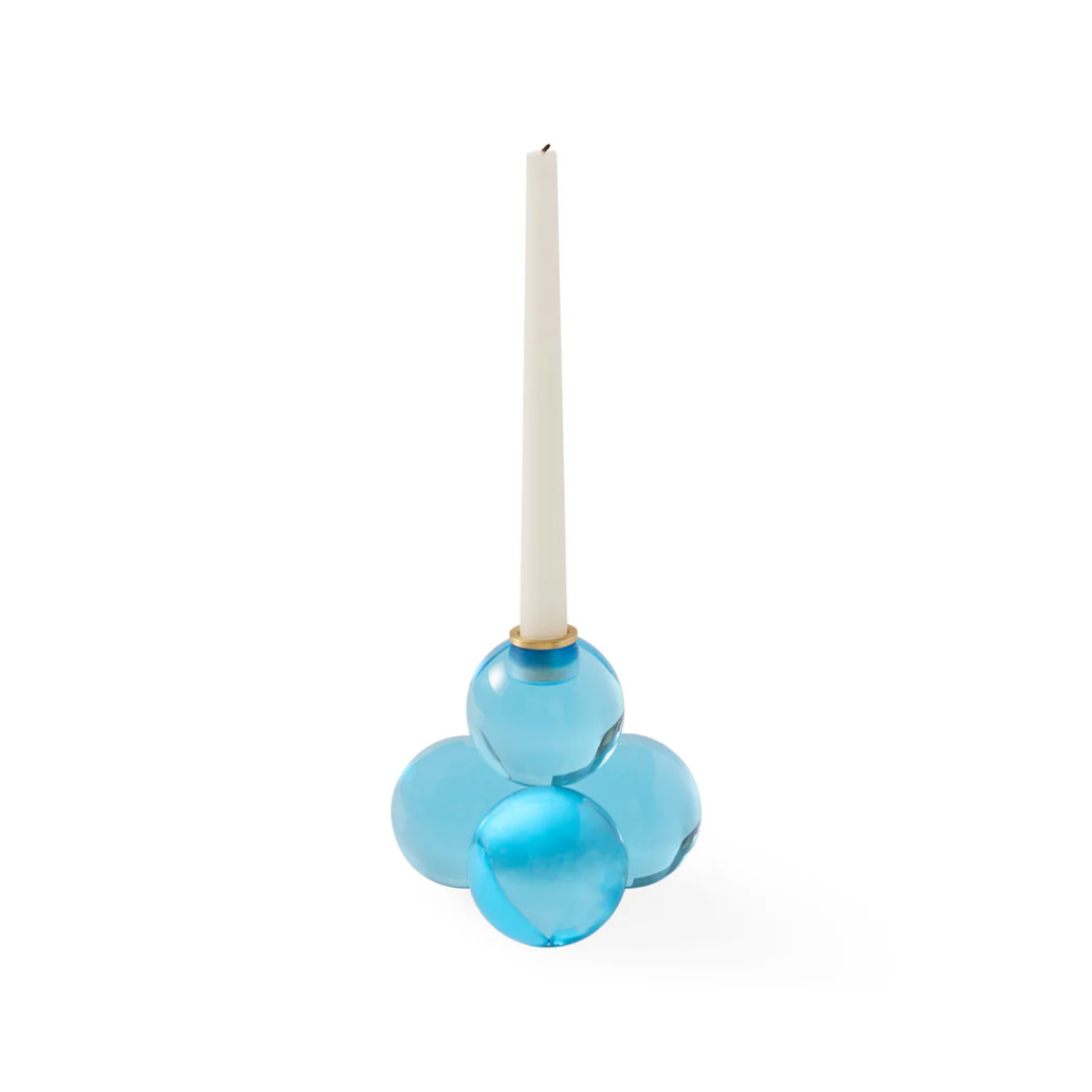 Jonathan Adler Globo Blue Candle Holder