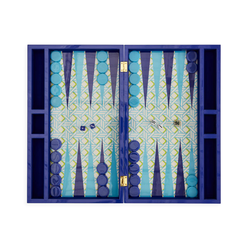Jonathan Adler Basketweave Backgammon Set