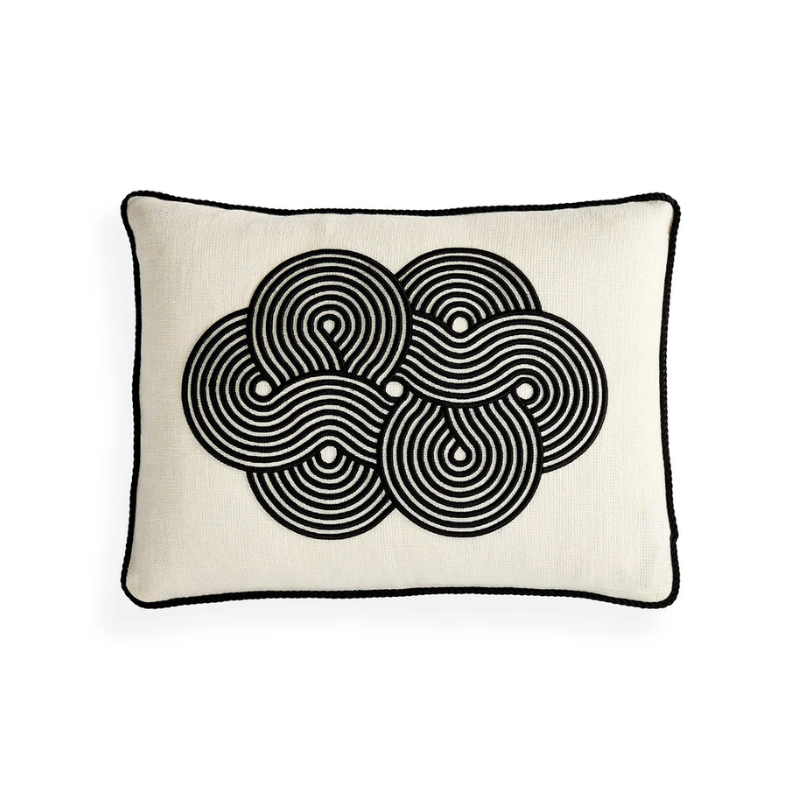 Jonathan Adler Black & White Pompidou Cloud Pillow