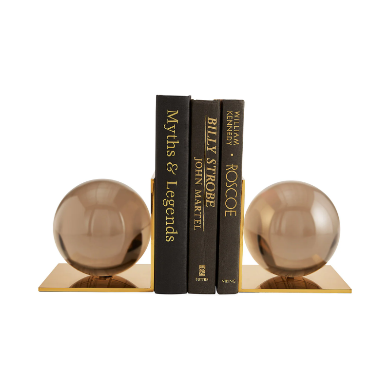 Jonathan Adler Globo Smoke Bookends Set