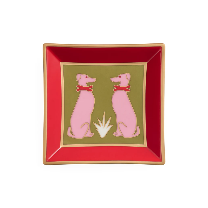 Jonathan Adler Playa Greyhounds Square Tray