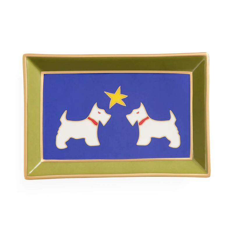 Jonathan Adler Playa Terriers Rectangle Tray