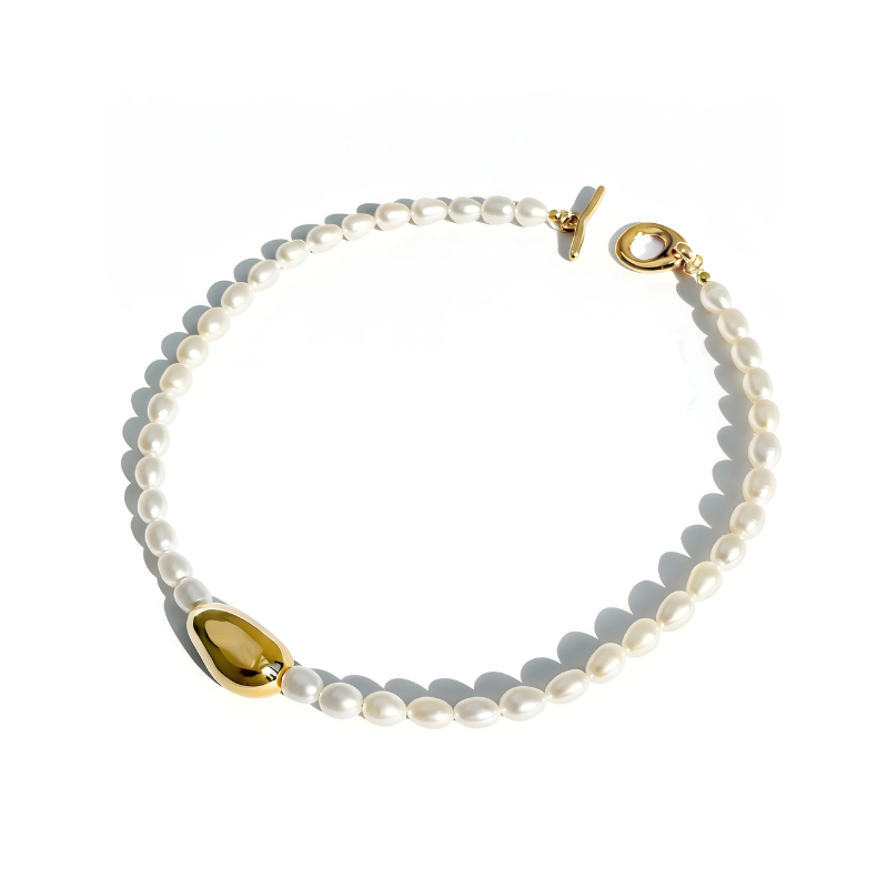 Biko Gold Tasia Pearl Collar