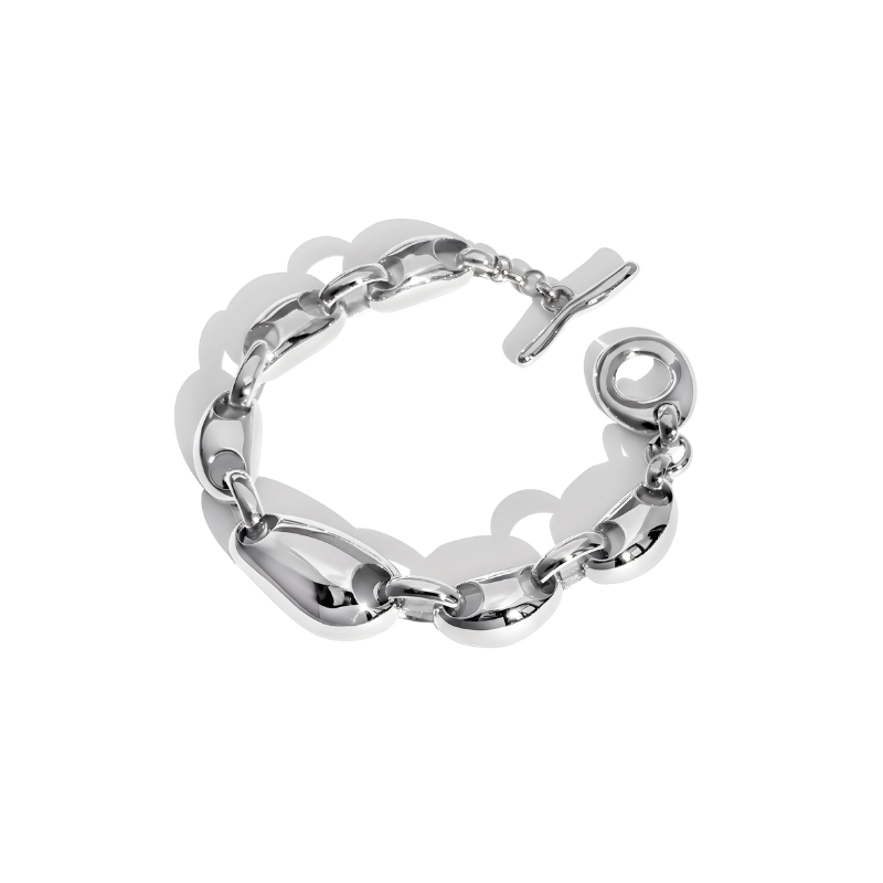 Biko Silver Rhodes Bracelet
