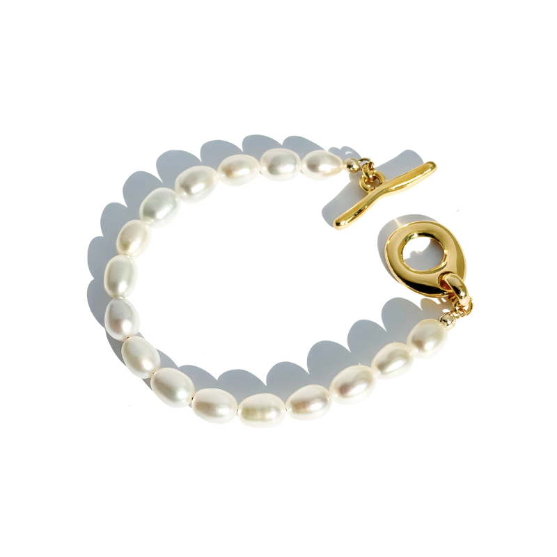 Biko Gold Tasia Pearl Bracelet - Boutique Marie Dumas