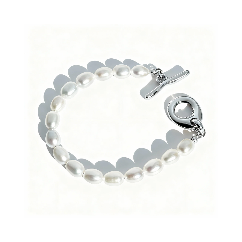 Biko Silver Tasia Pearl Bracelet - Boutique Marie Dumas