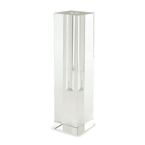 Rectangle Crystal Glass Bud Vase