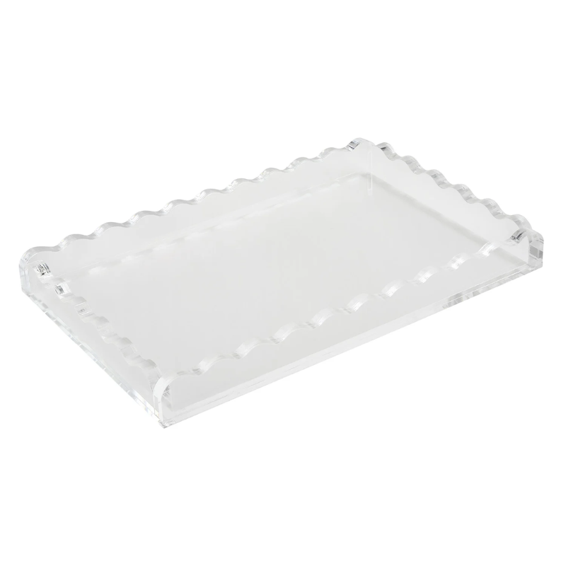 Small Wave Lucite Tray