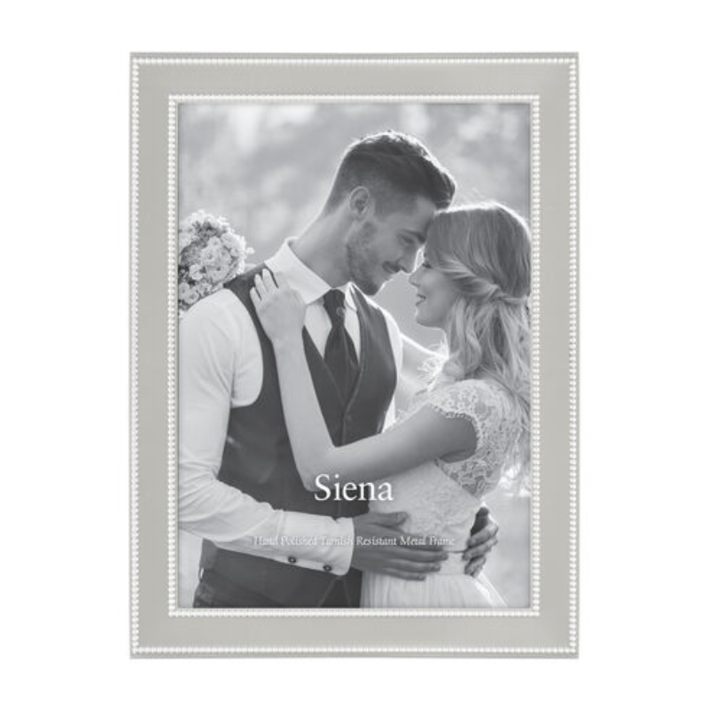 Silver Beaded Siena 8x10 Frame