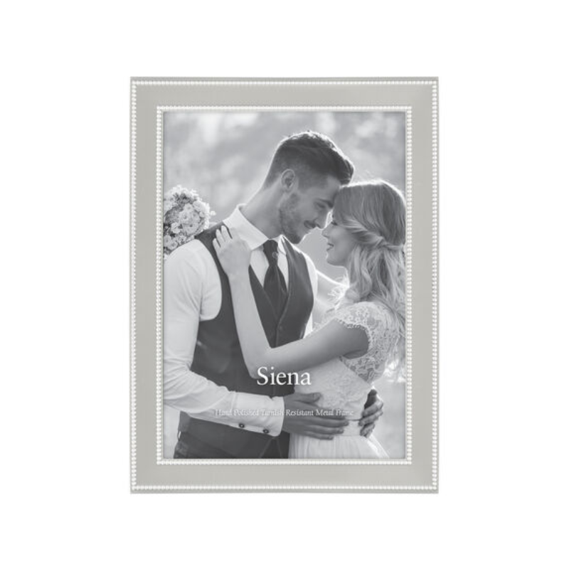 Silver Beaded Siena 5x7 Frame