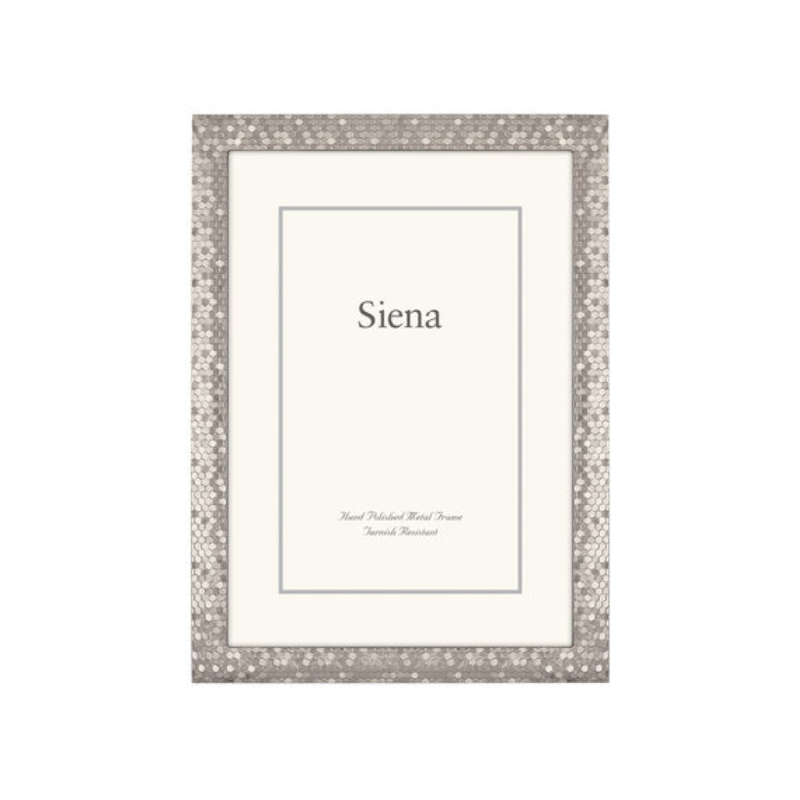 Siena Silver Glittered  5x7 Frame