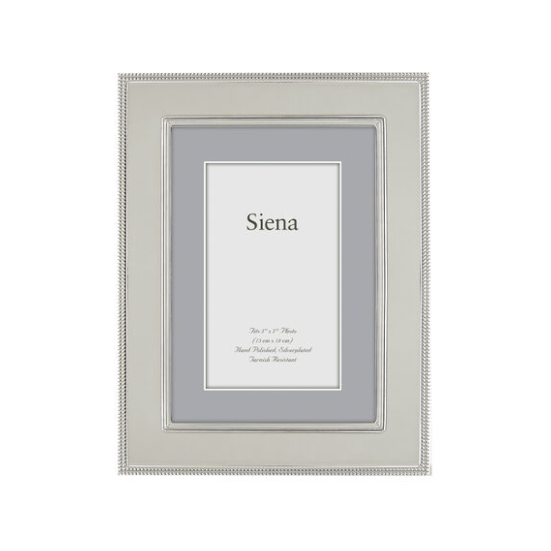 Siena Plain Pearl 5x7 Frame