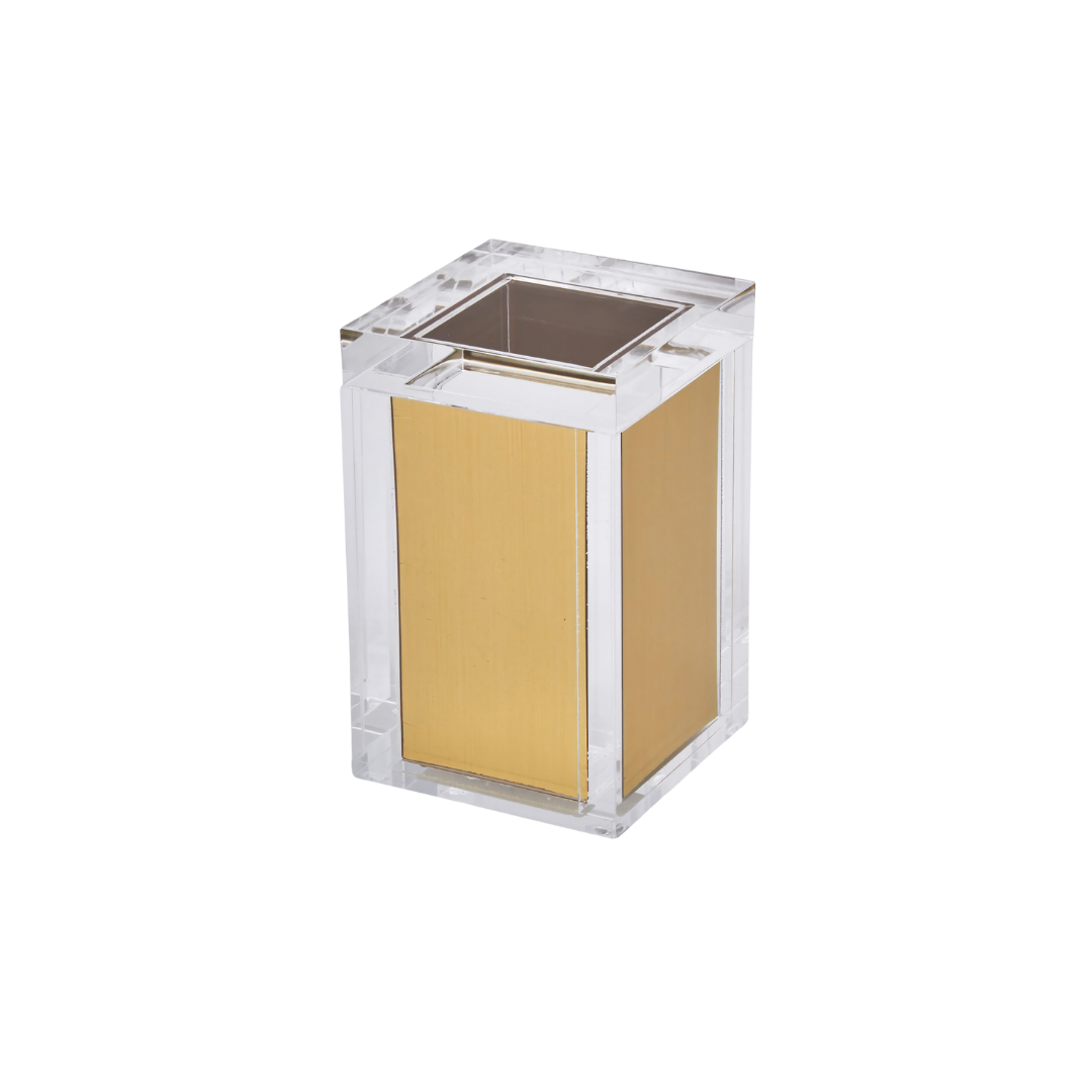 Lucite Gold Canister