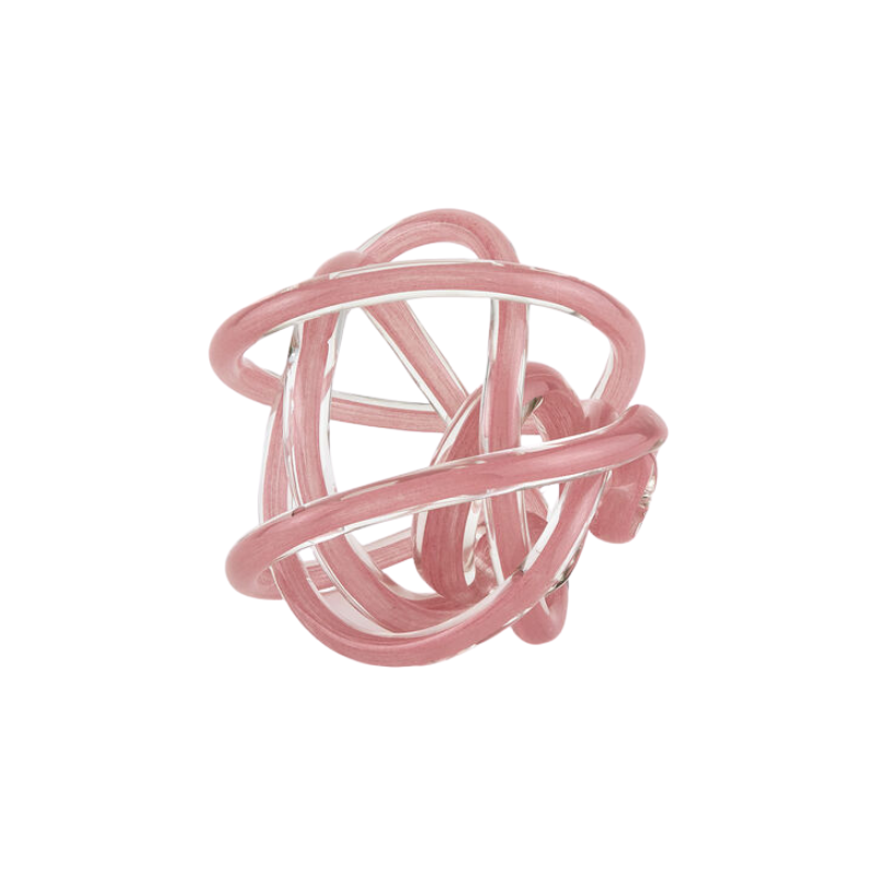 Pink Glass Knot
