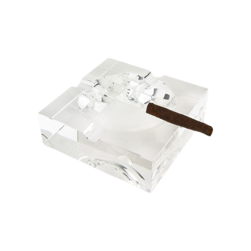 Square Crystal Ashtray