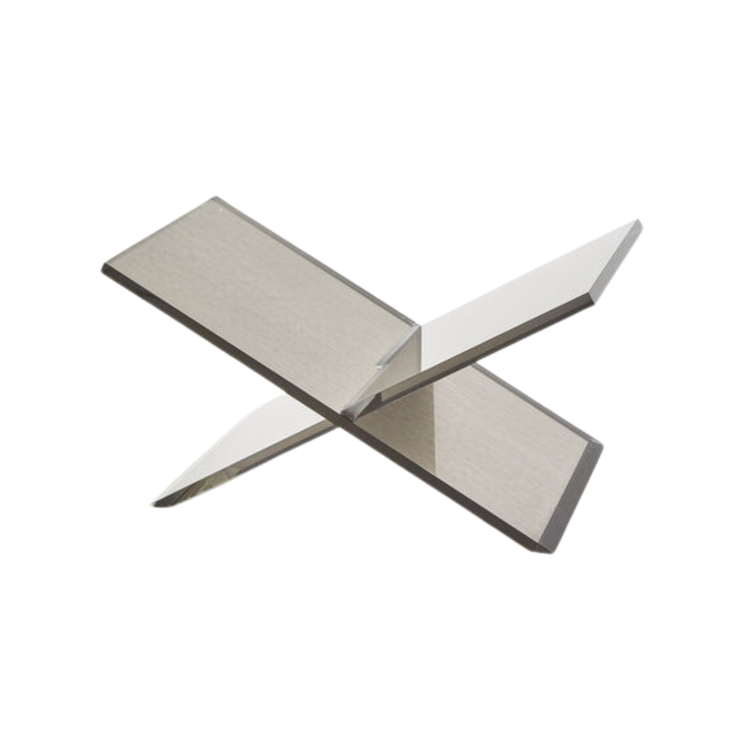 Lucite Silver Book Stand