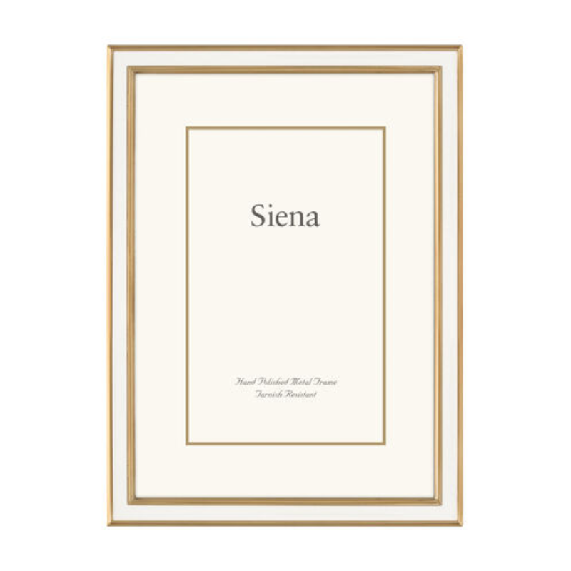 Gold & White Siena 8x10 Frame