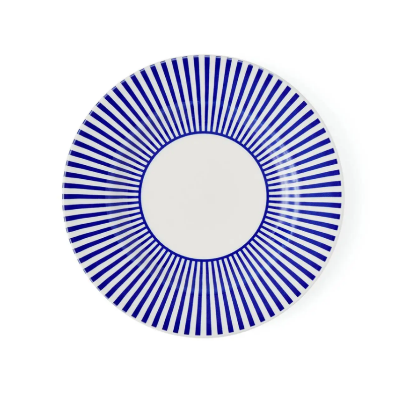 Assiette à salade Steccato italienne bleue Spode