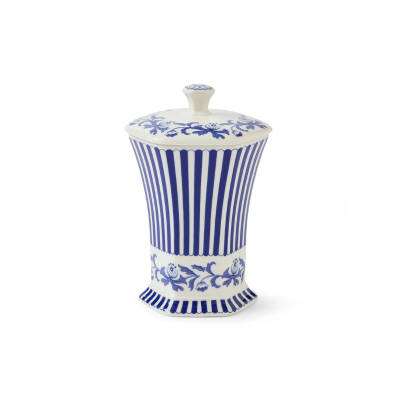 Spode Blue Italian Steccato Mini Vase