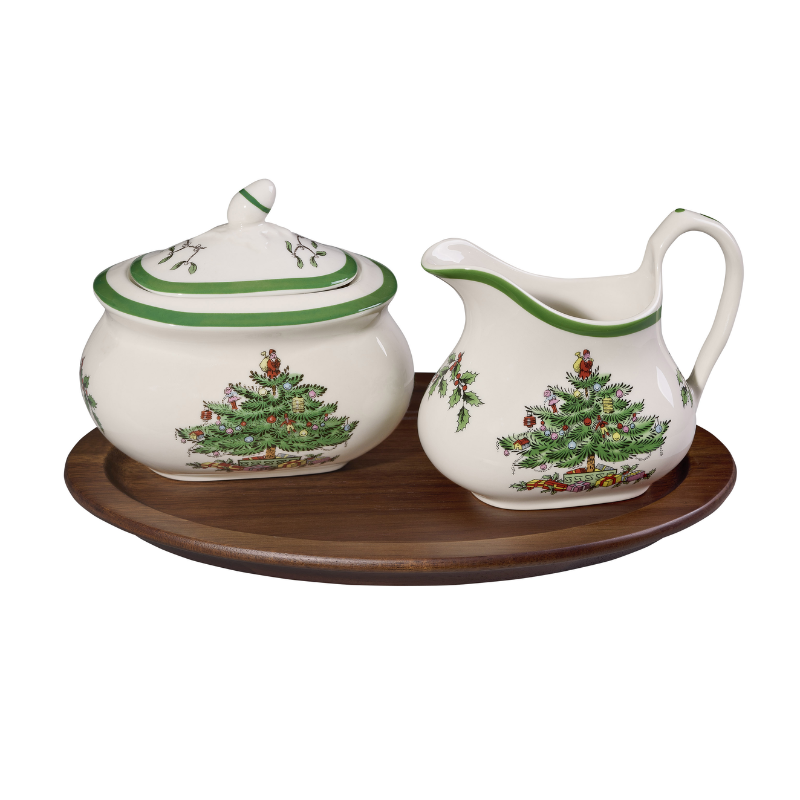 Christmas Tree Sugar & Creamer Set