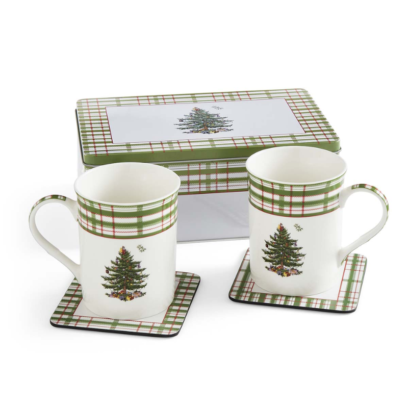 Christmas Tree 2025 Annual 5 piece Mug & Tin Set