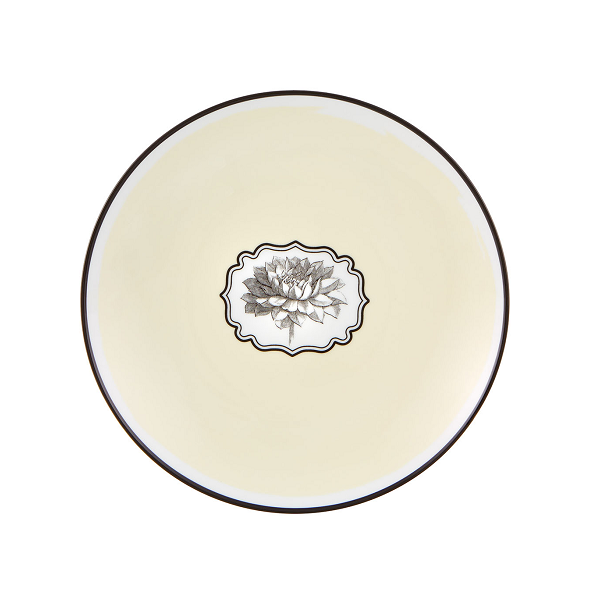 Yellow Herbariae Dessert Plate