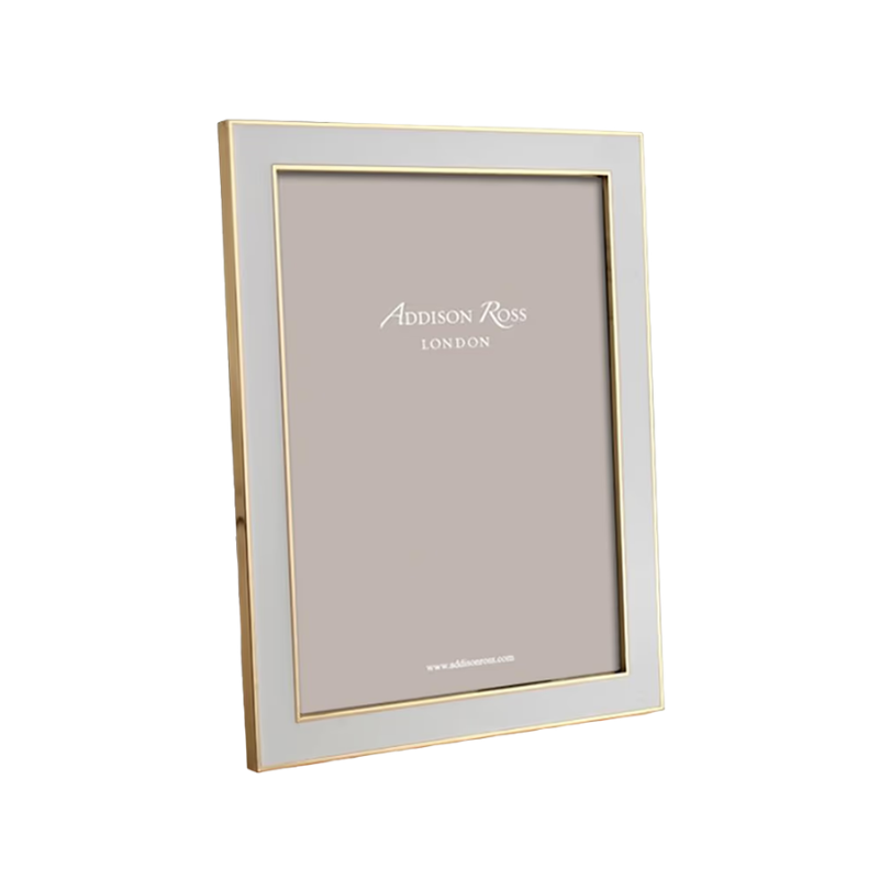 Addison Ross Chiffon 5 x 7 Enamel &amp; Gold Frame
