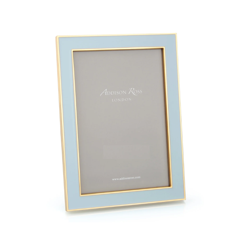 Addison Ross 4x6 Powder Blue & Gold Frame
