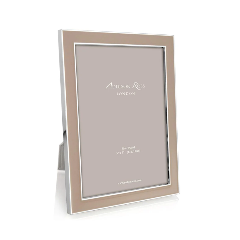 Addison Ross 4x6 Cappucinno Enamel &amp; Silver Frame