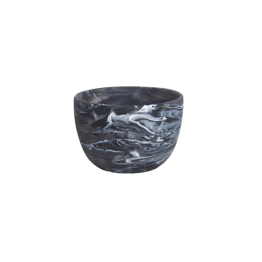 Classic Black Swirl Small Deep Bowl