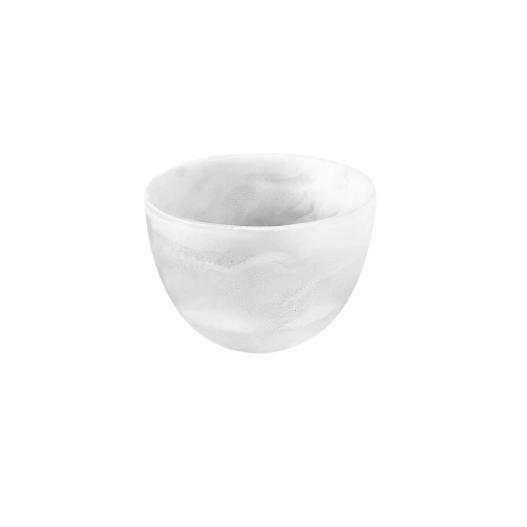 Classic White Swirl Small Deep Bowl