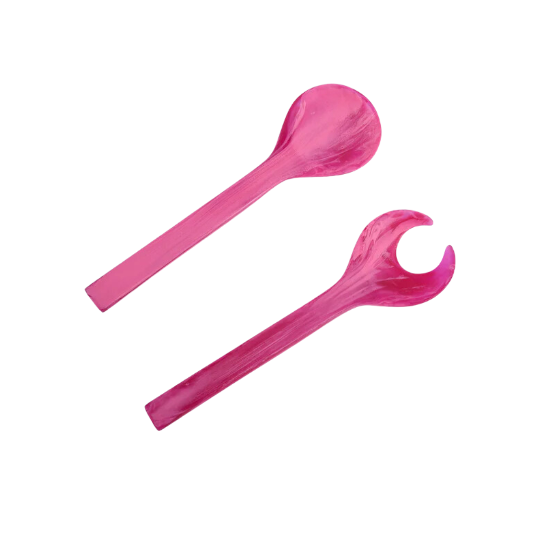 Classic Magenta Salad Servers