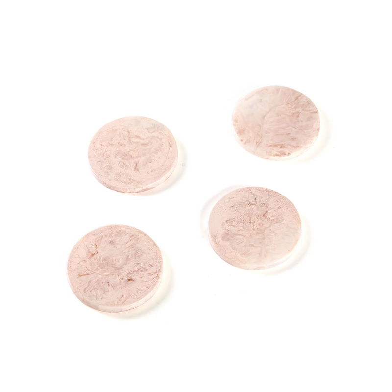Blush Swirl Coasters Set of 4