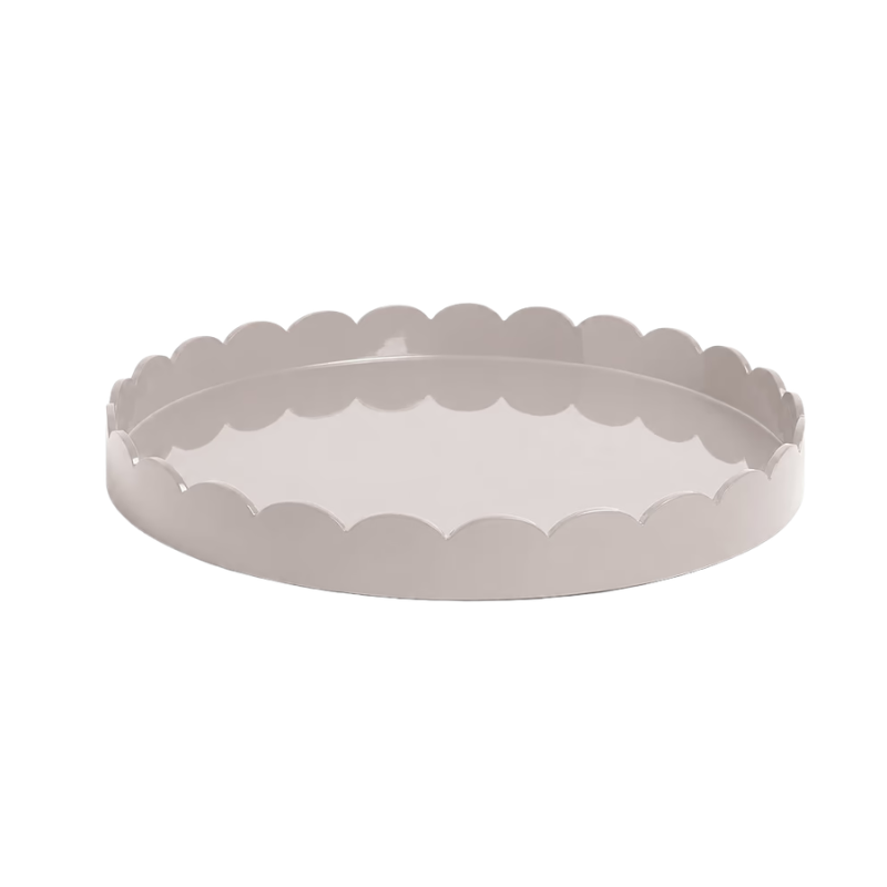 Addison Ross Cappuccino Scalloped Round Tray