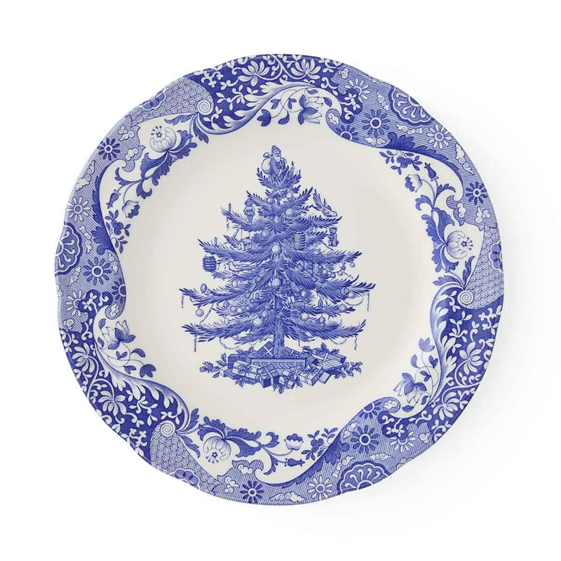 Spode Blue Italian Christmas Dinner Plate