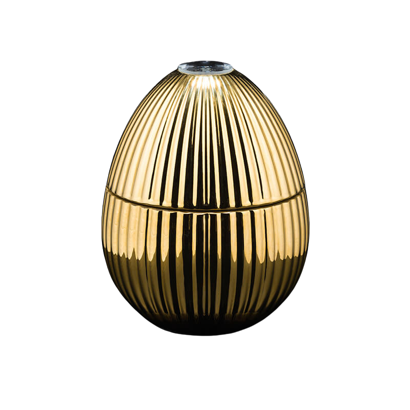 Ladenac Large Bois de Russie 18k Gold Egg Candle