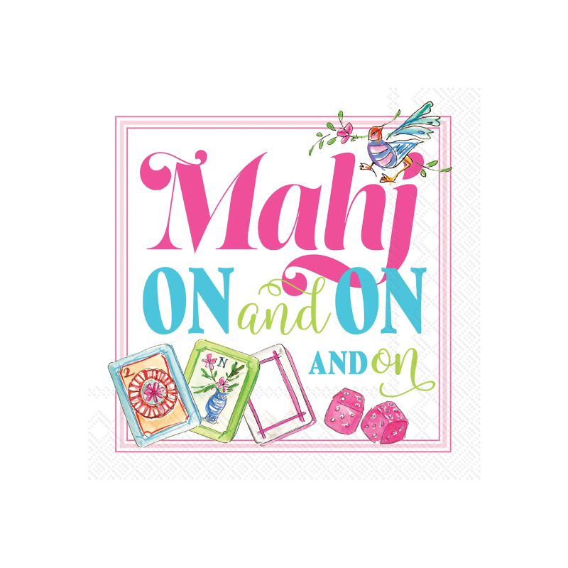 Mahj On &amp; On Cocktail Napkins