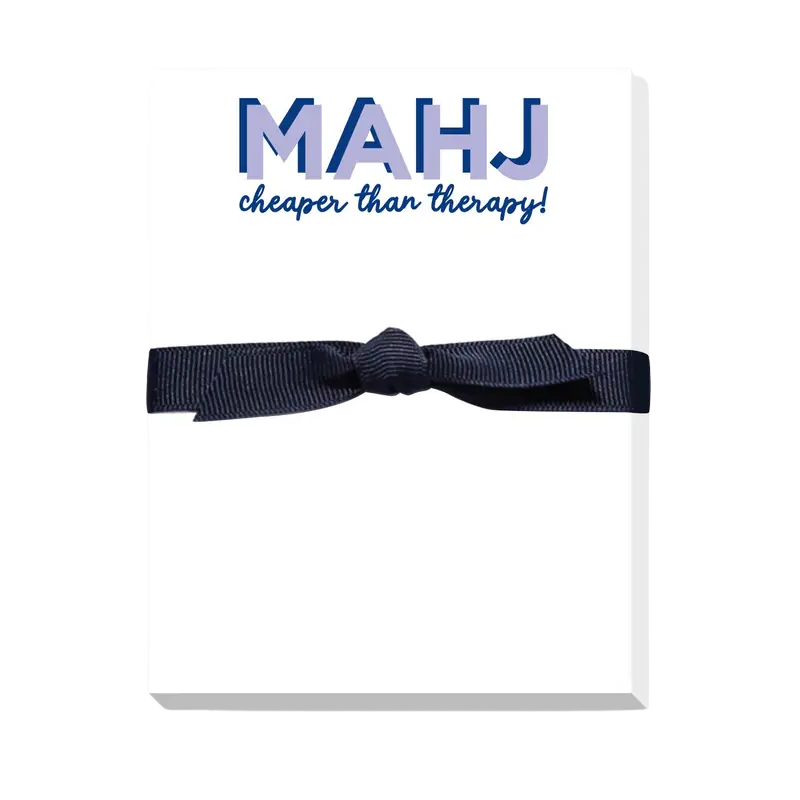 Mahjong Cheaper Than Therapy Mini Notepad