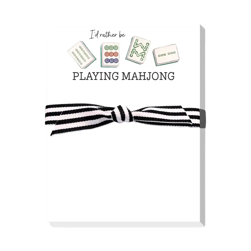 I'd Rather Be Playing Mahjong Mini Notepad