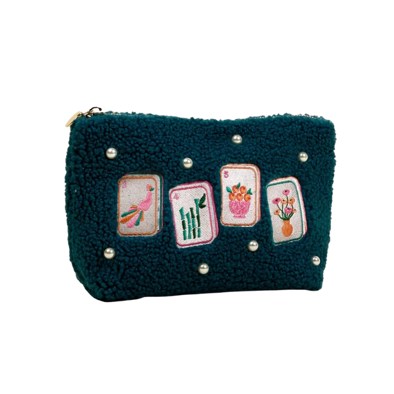 It's Mahj Time Teddy Pouch